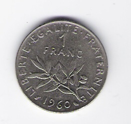  Frankreich 1 Franc 1960 N   