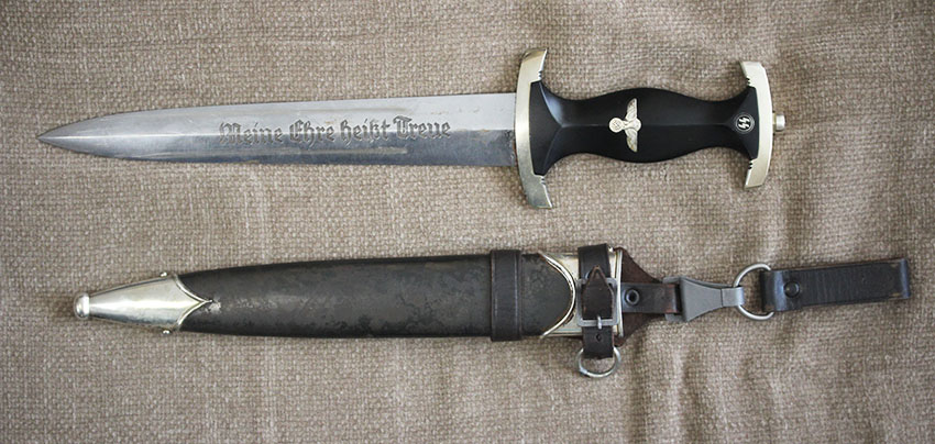 SS Dienstdolch M33, mit seltener Widmung „In herzlicher Kameradschaft H.Himmler“