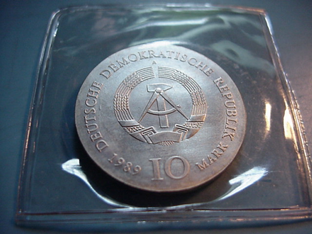  DDR 10 Mark Zum 225.Geburtstag v.Johann Gottfried Schadow 1989   