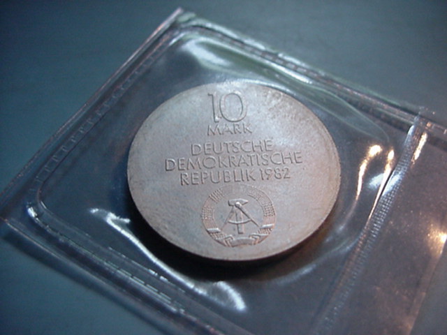  DDR 10 Mark Zur Eröffnung des Neuen Gewandhaus in Leipzig 1982   