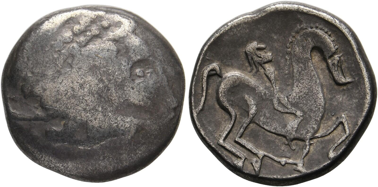  Very rare OSTKELTEN TRANSSILVANIEN  TETRADRACHME II century B C Ex-lot H D RAUCH auction 48 lot 652   