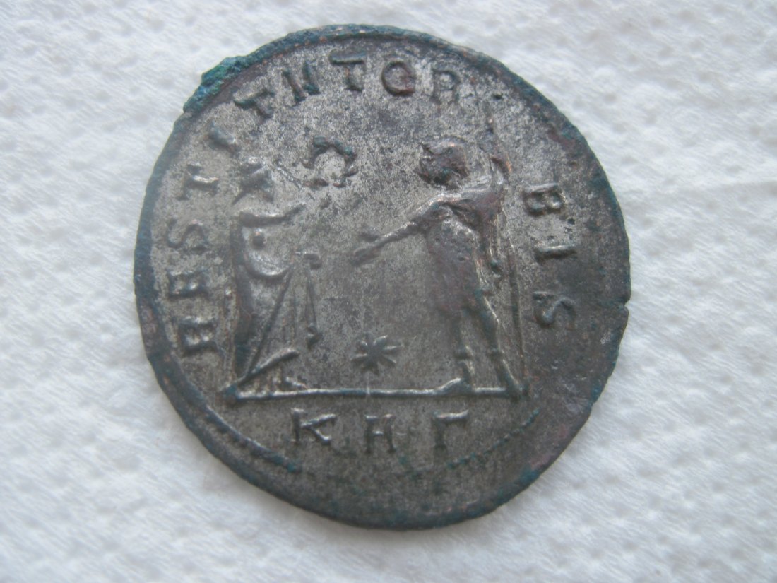  Ancient Rome the RAREST ANTONIAN of Aurelian ( 270-275)revers RESTITUTOR-BIS-KA-Г Excellent DETAILS   