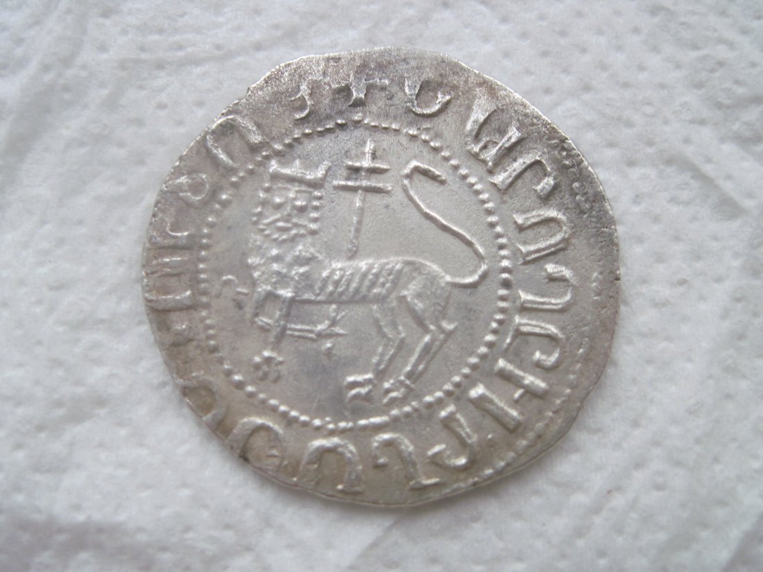  VERY RARE  SUPER NICE UNC-MS condition DOUBLE TRAM ARMENIA KINGDOM Levon I  GREAT 1198-1219 years   