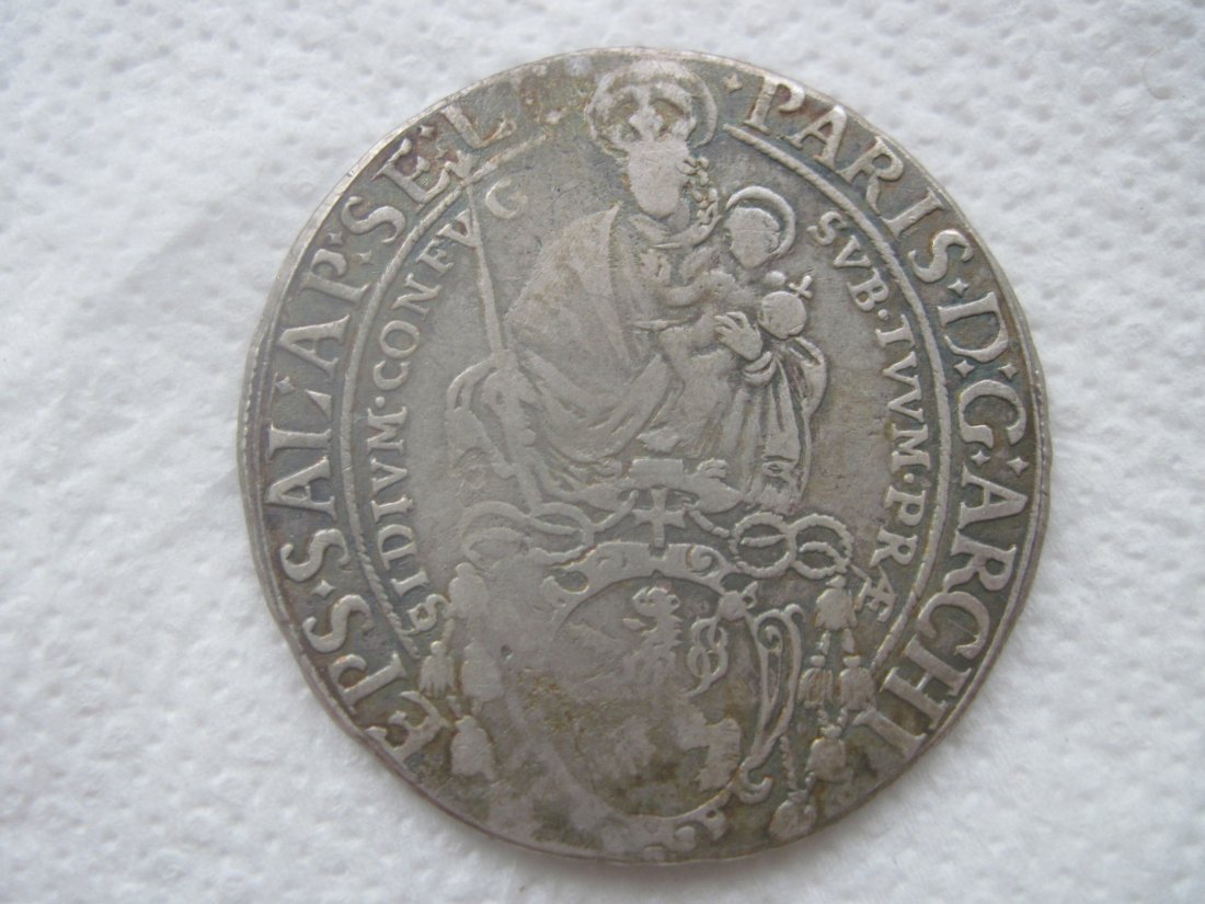  SalZburg RDR  taler 1623 year Paris graf Lodron 1619-1653  EX LOT AUS AUKTION 48 HD RAUCH LOT 3148   