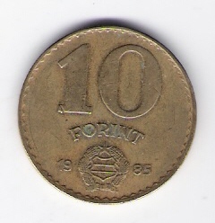  Ungarn 10 Forint 1985 Al-Bro      Schön Nr.96a (D3/90)   