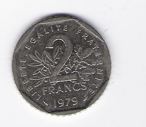  Frankreich 2 Francs 1979 N Schön Nr.240   