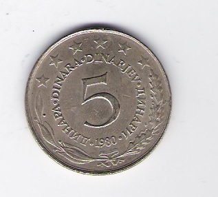  5 Dinara K-N-Zk 1980         Schön Nr.56   