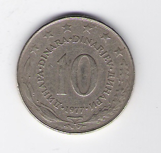  10 Dinara 1977 K-N-Zk      Schön Nr.57   