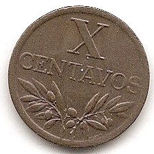  Portugal 10 Centavos 1965 #98   