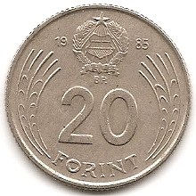  Ungarn 20 Forint 1985 #1   