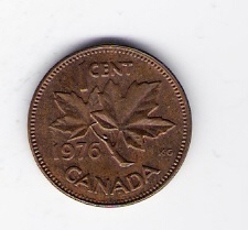  1 Cent Bro 1976      Schön Nr.58.1   