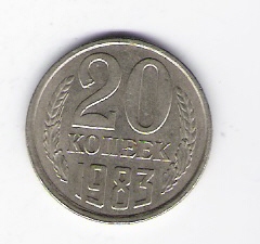  Russland 20 Kopeken N-Me 1983    Schön Nr.81   