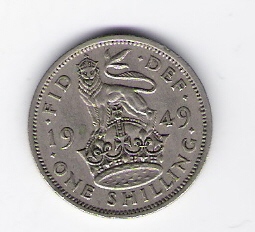  Grossbritannien 1 Shilling 1949 K-N   Schön Nr.358   