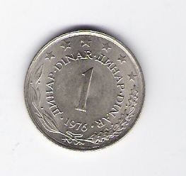  1 Dinar K-N-Zk 1976       Schön Nr.54   