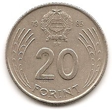  Ungarn 20 Forint 1985 #12   