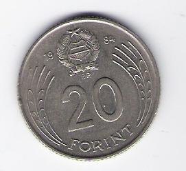  Ungarn 20 Forint 1984 K-N  Schön Nr.128   