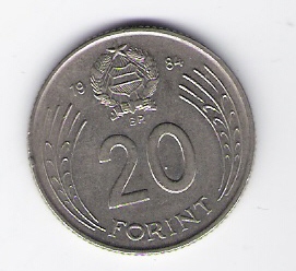  Ungarn 20 Forint 1984 K-N  Schön Nr.128 (D3/86)   