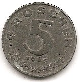  Österreich 5 Groschen  1963 #105   