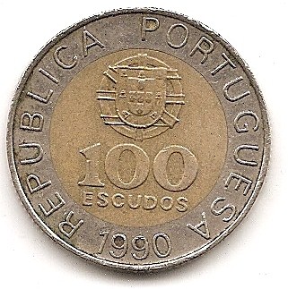  Portugal 100 Escudo 1990 #98   