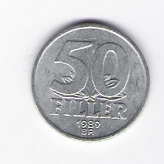  Ungarn 50 Filler Al 1989   Schön Nr.76 (D2/112)   