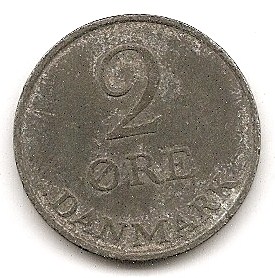  Dänemark 2 Ore 1956 #222   
