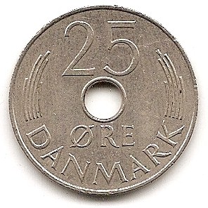  Dänemark 25 Ore 1978 #222   