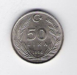  Türkei 50 Lira K-N-Zk 1986     Schön Nr.231   