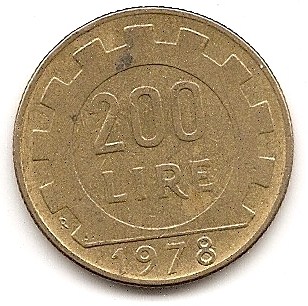  Italien 200 Lira 1978 #160   