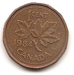  Canada 1 Cent 1984 #194   