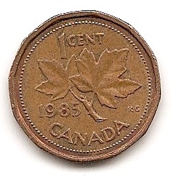  Canada 1 Cent 1985 #194   
