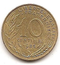  Frankreich 10 Centimes 1985 #248   