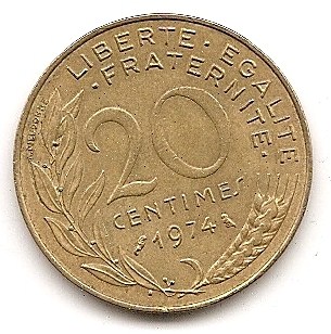  Frankreich 20 Centimes 1974 #226   