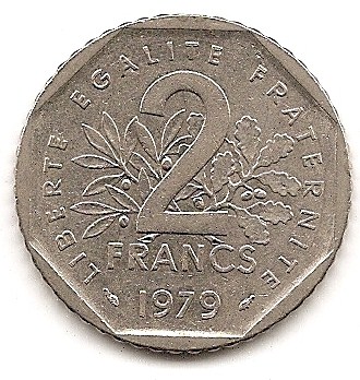  Frankreich 2 Francs 1979 #224   
