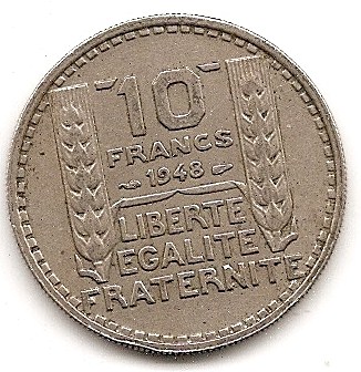  Frankreich 10 Francs 1948 #246   