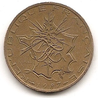 Frankreich 10 Francs 1987 #245   