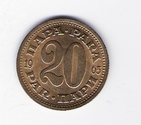  20 Para 1965 Me      Schön Nr.41   