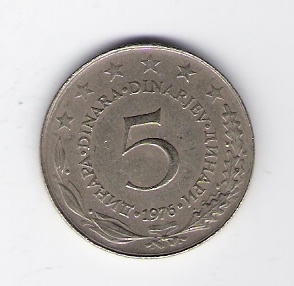  5 Dinara K-N-Zk 1976         Schön Nr.56   