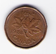  Kanada 1 Cent 1988 Bro  Schön Nr.59   