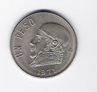  Mexiko 1 Peso 1971 K-N  Schön Nr.70   