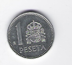  1 Peseta Al 1989   Schön Nr.51   