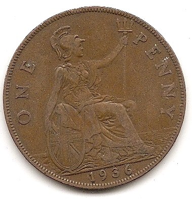  Großbritannien 1 Penny 1936 #184   