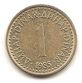  Jugoslawien 1 Dinar 1985 #150   