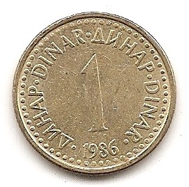  Jugoslawien 1 Dinar 1986 #150   