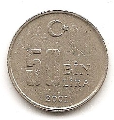  Türkei 50000 Lira 2001 #52   