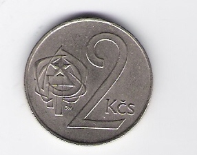  Tschechoslowakei 2 Kronen 1990   Schön Nr.90   