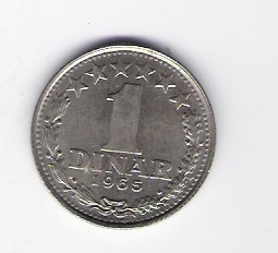  1 Dinar 1965 K-N      Schön Nr.38   