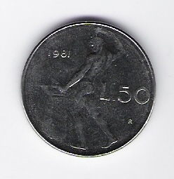  Italien 50 Lire 1981 St Schön Nr.95   