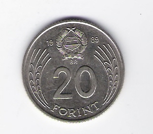  Ungarn 20 Forint N 1989   Schön Nr.128 (D3/88)   