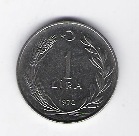  Türkei 1 Lira St 1970     Schön Nr.140   