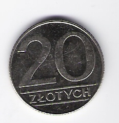  Polen 20 Zlotych K-N 1990   Schön Nr.184   